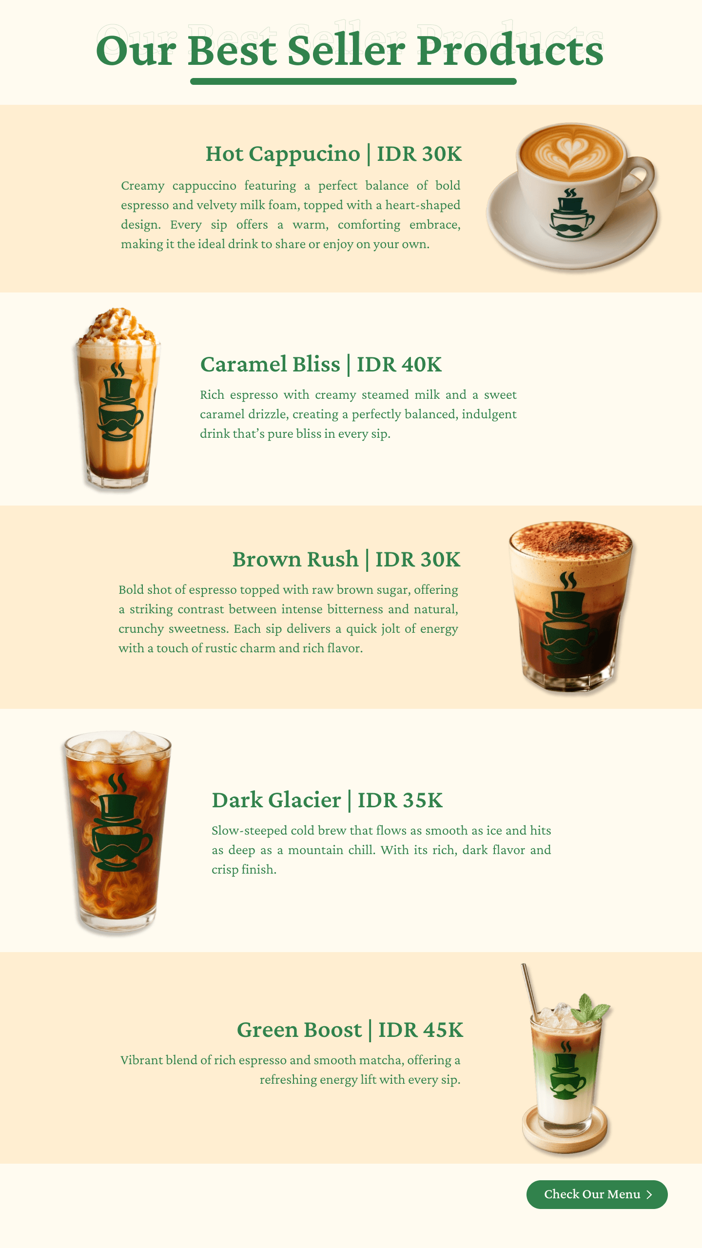 MR.COFFEE product section designed in Figma